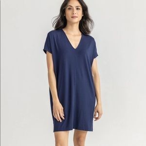 Lilla P V-Neck Dress in Grey (not blue)